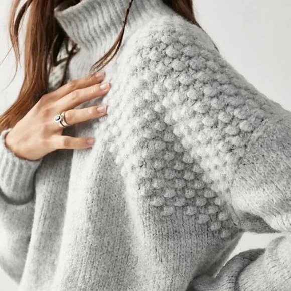 NWT Free People Bradley Pullover Sweater Grey Size XS - Picture 4 of 15